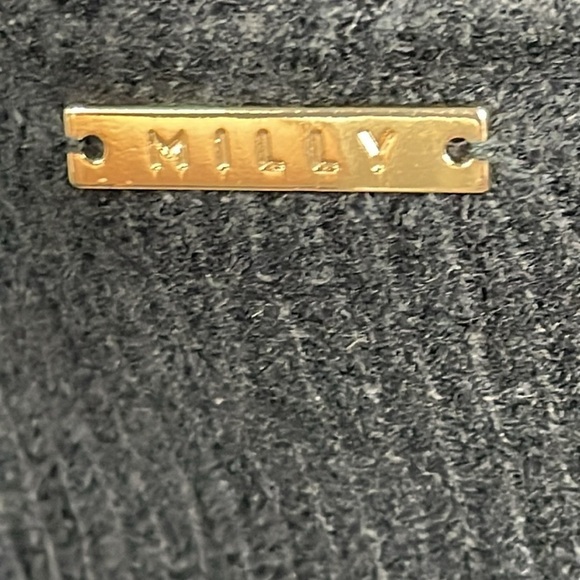 NWT Milly Rowe Fringe Sleeve Sweater Dress Mini Bodycon Turtleneck Sz P - Picture 8 of 14